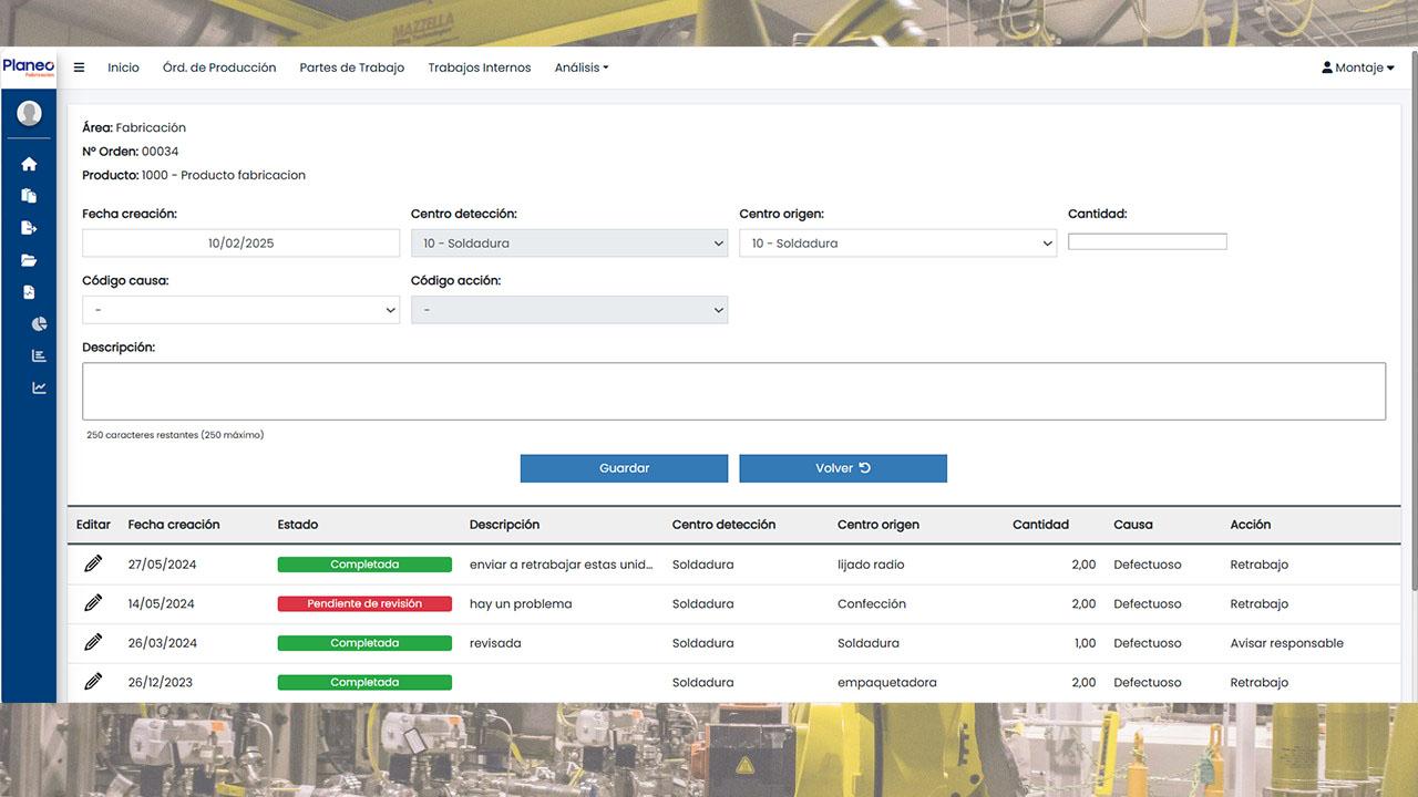Planeo Fabricación - Controles de calidad