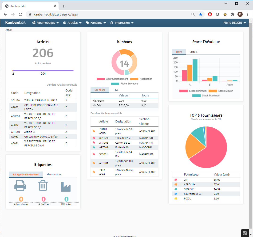 AD6-KanbanEdit - Acceuil