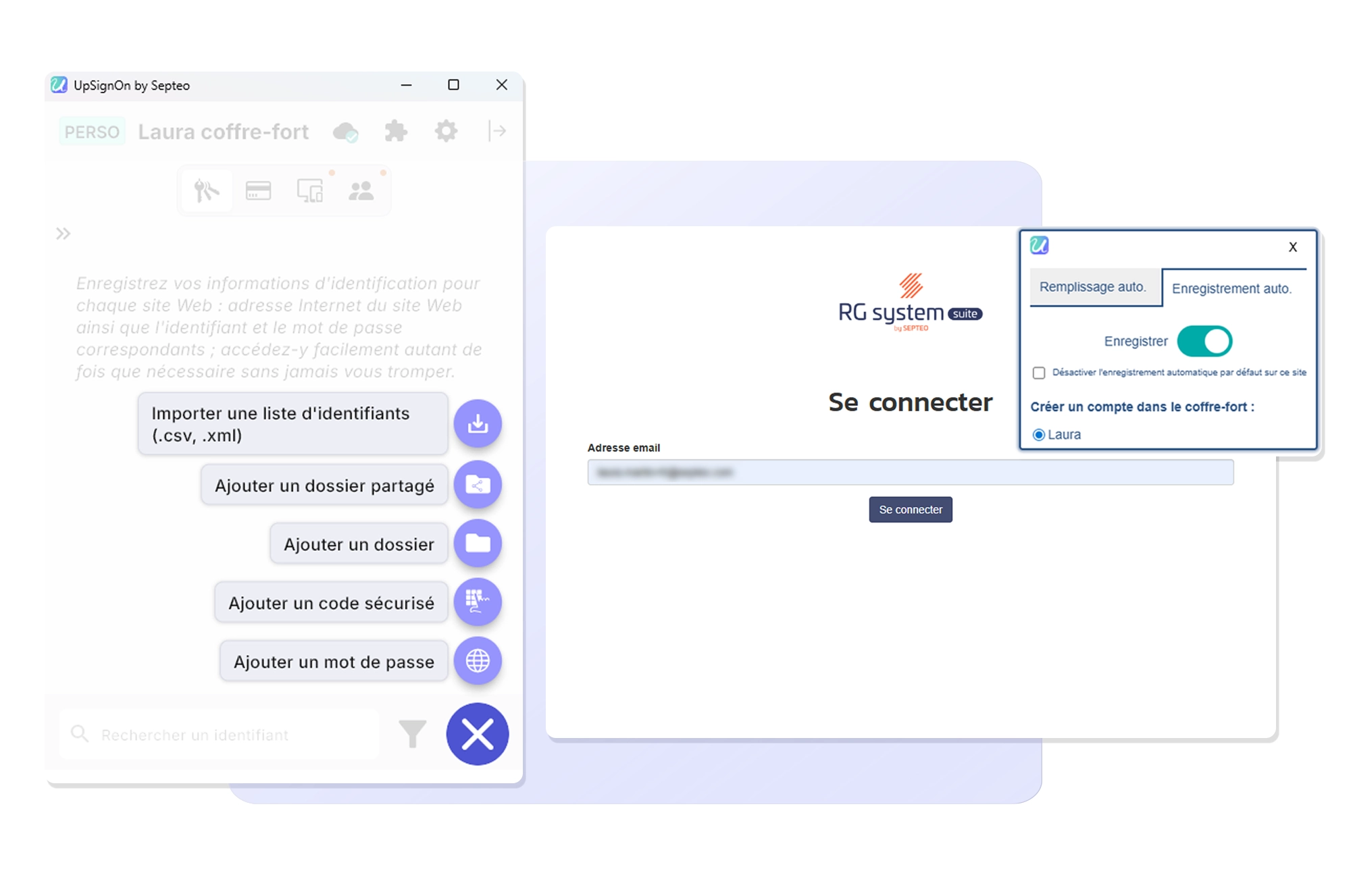UpSignOn by Septeo - Remplissage automatique et partage sécurisé