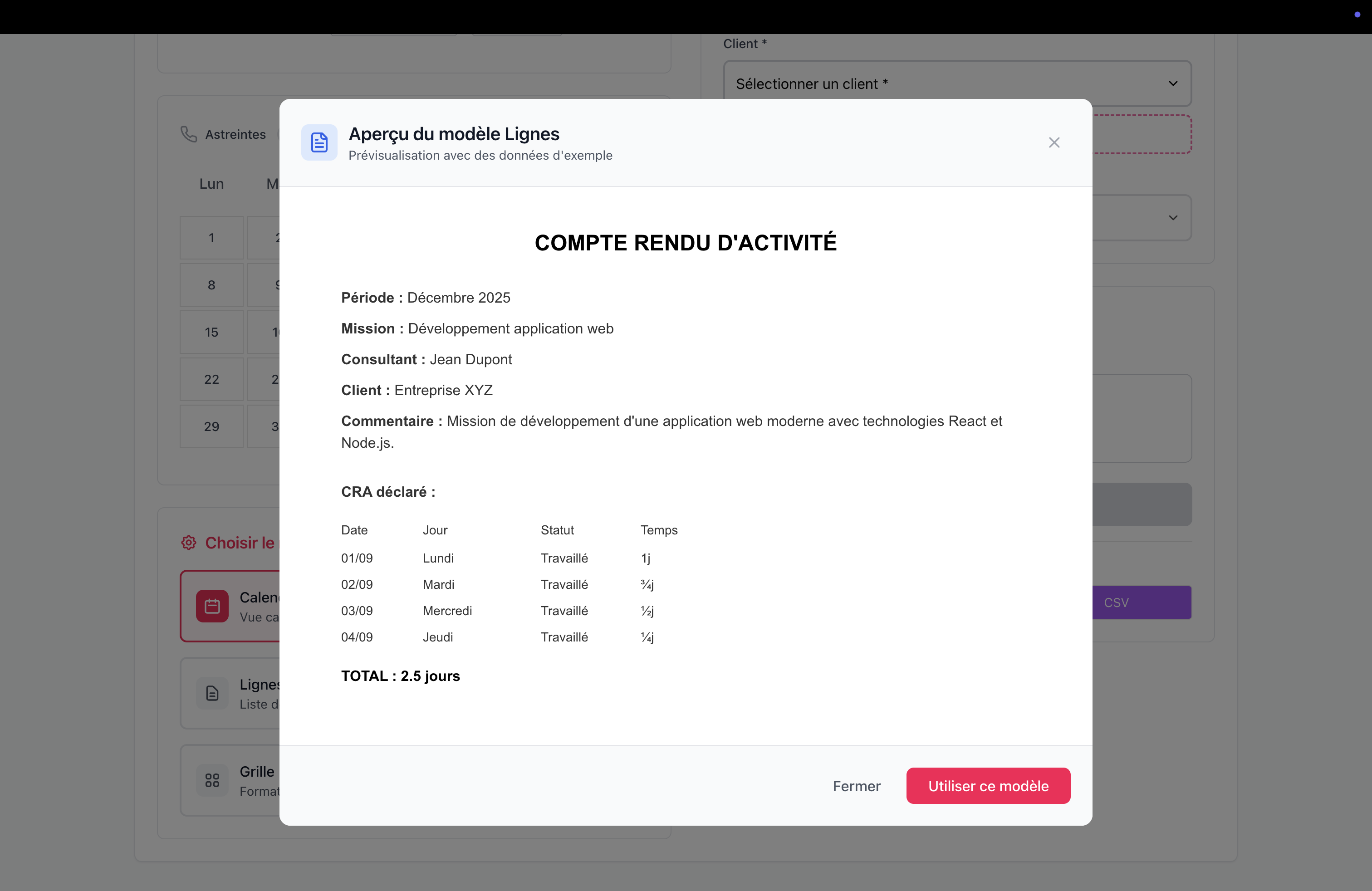 Le CRA - Capture d'écran 6