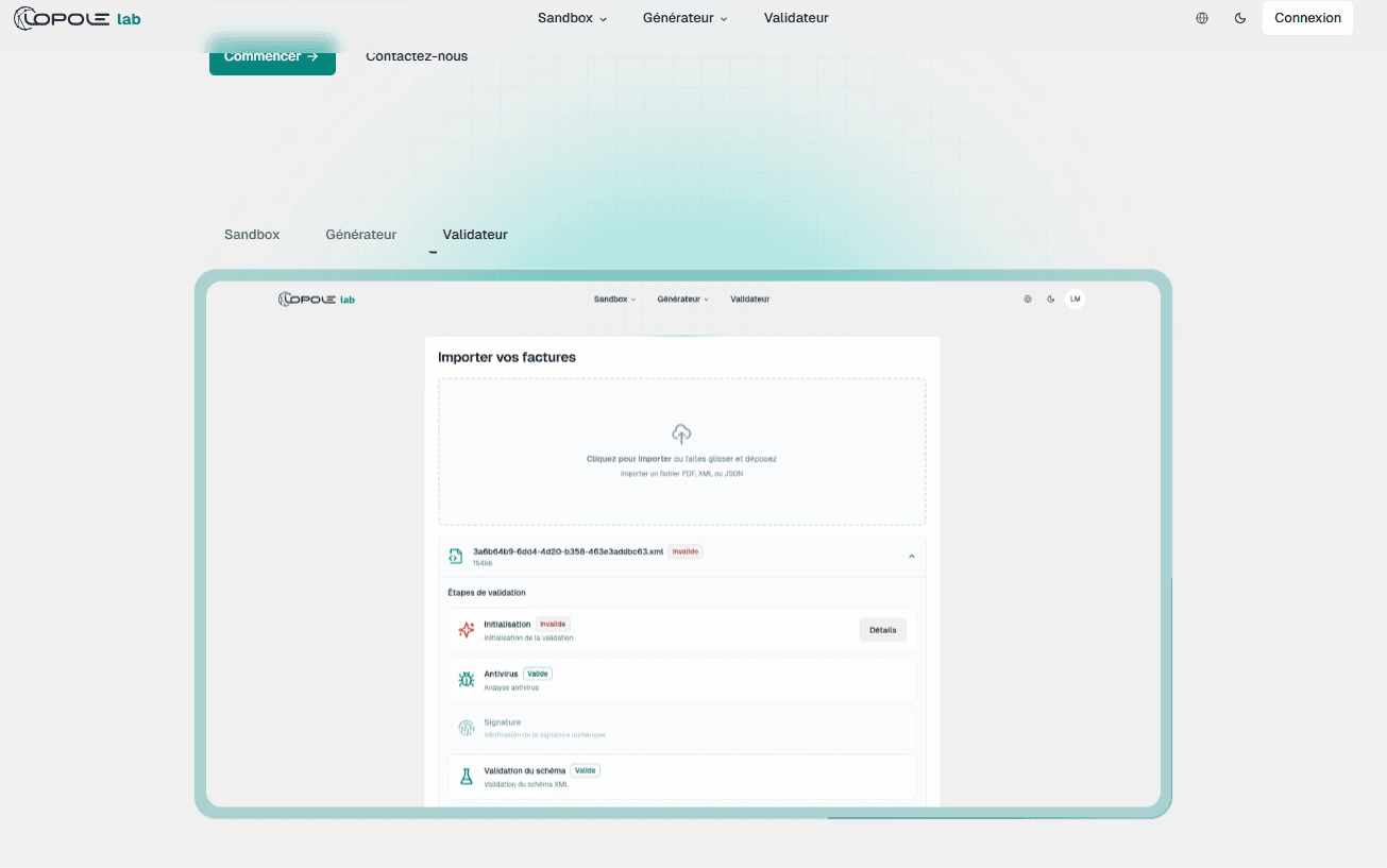 Iopole - Générateur de factures
