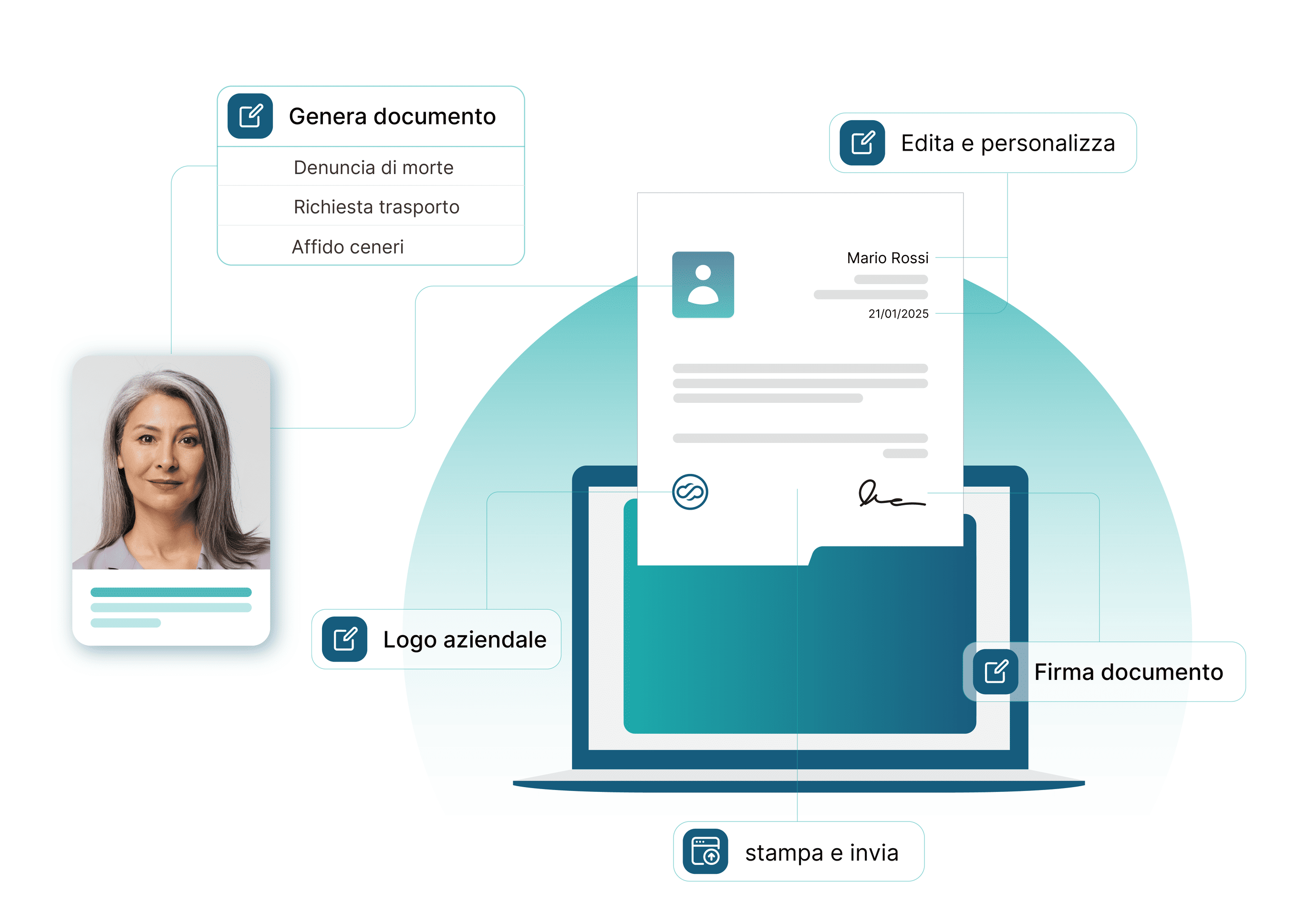 Eterno - Automatizza la creazione di documenti con il nostro generatore: rapido, personalizzabile e sempre conforme. Risparmia tempo e riduci errori, producendo file pronti all’uso con pochi clic.