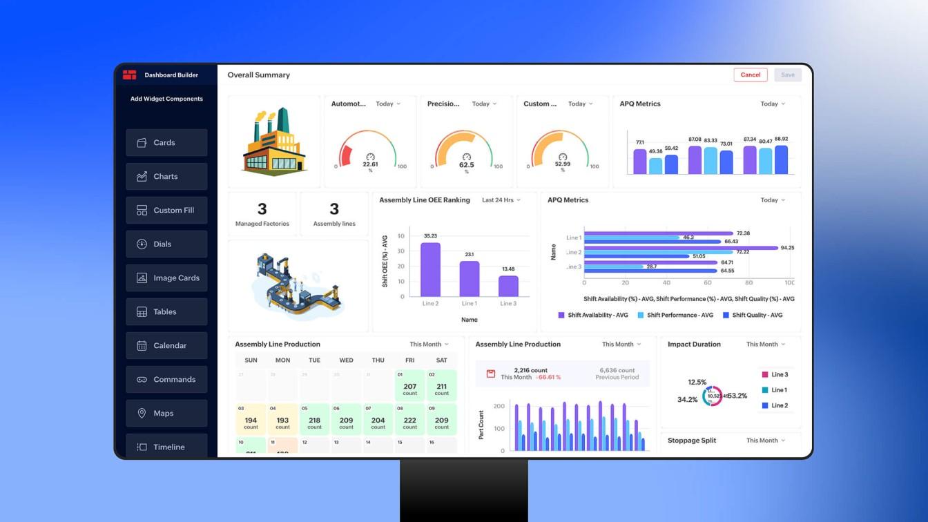 Zoho IoT - Zoho IoT low code app builder