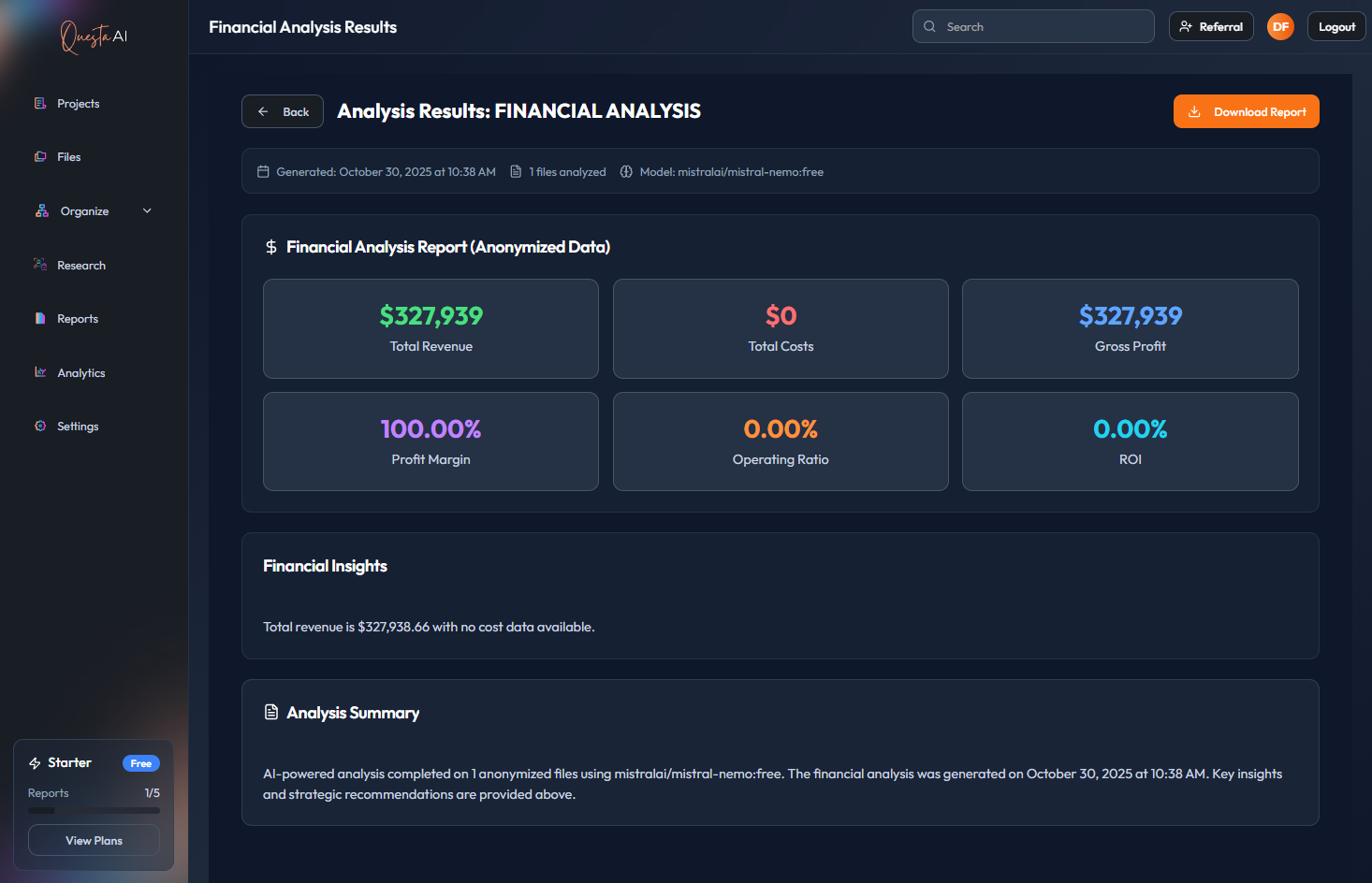 Questa AI - Screenshot 4