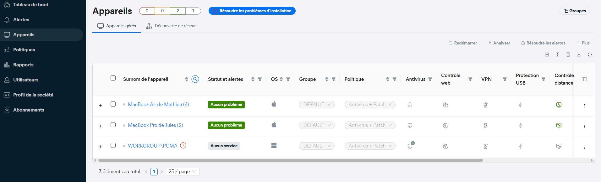 Avast Essential Security - Avast Essential Business Security - Gestion simplifiée de la protection des appareils