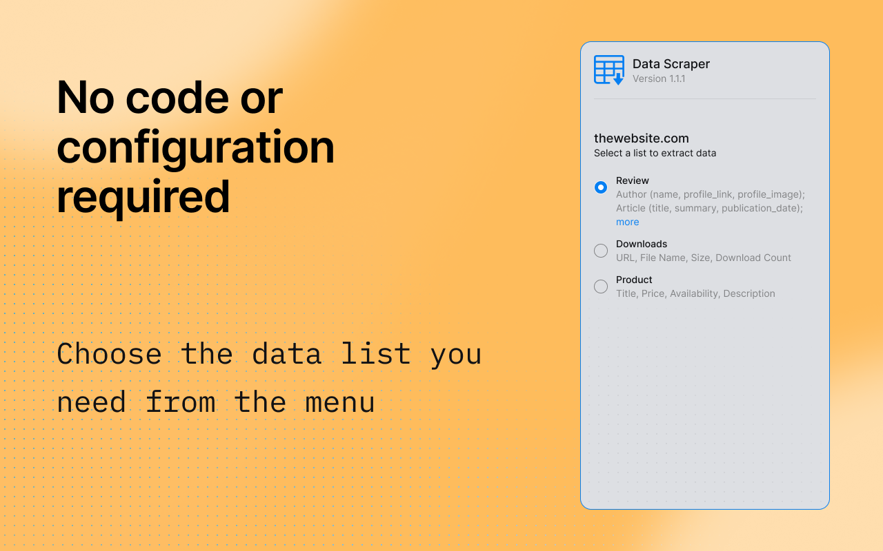 Data Scraper - Screenshot 3