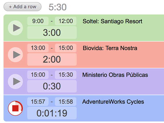 BeeBole-Time tracking feature BeeBole-Time tracking feature