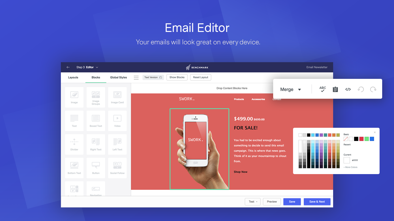 Benchmark Email - Vos emails auront fière allure Benchmark Email - Vos emails auront fière allure