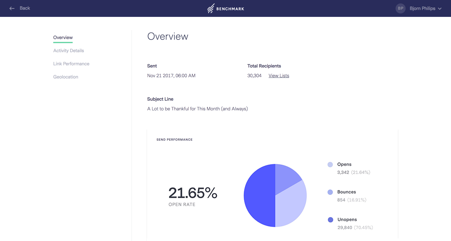 Benchmark Email - Screenshot 4