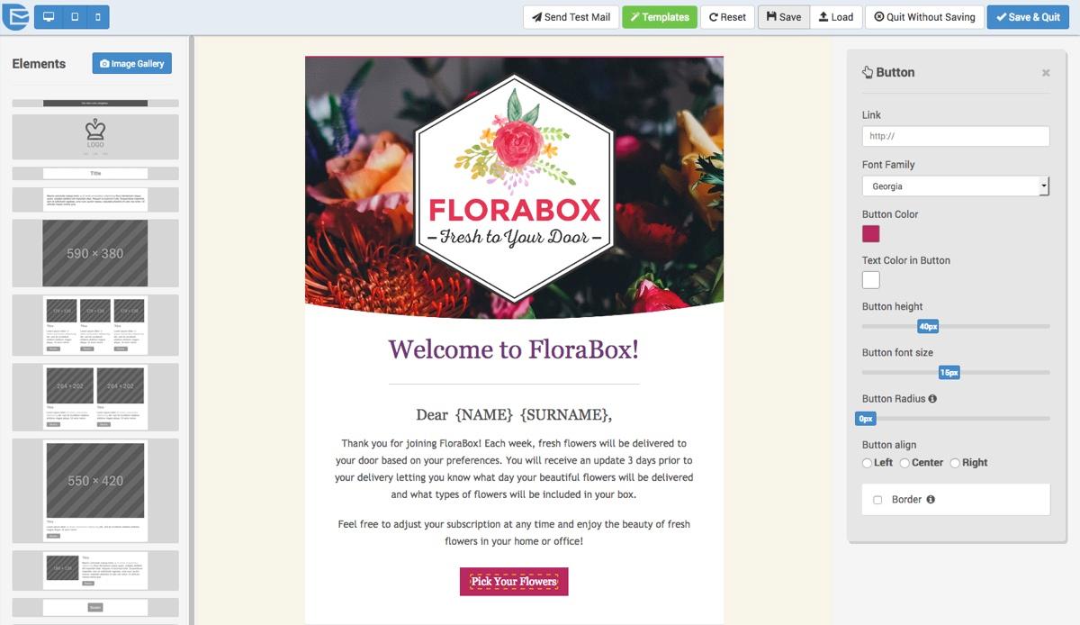 Brevo - SendinBlue: concepção de um e-mail responsivo com o editor visual