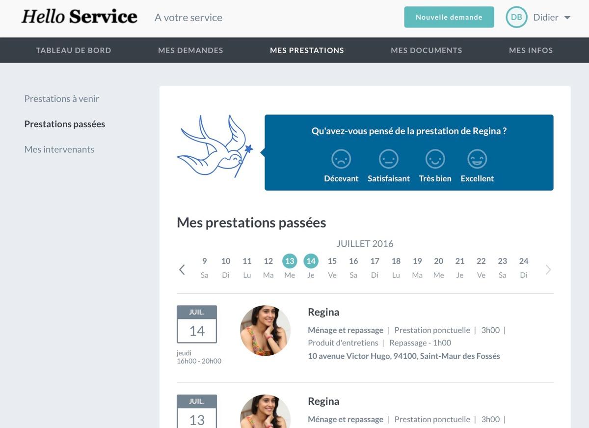 Ogust Marketplace : mes prestations passées Ogust Marketplace : mes prestations passées