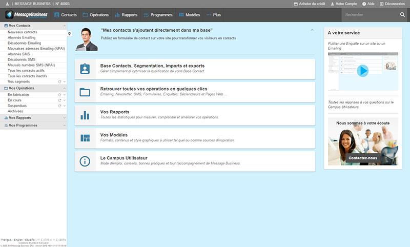 Message Business: Contrôle strict des accès aux serveurs, Assistance 24/7, Sondages Message Business: Contrôle strict des accès aux serveurs, Assistance 24/7, Sondages
