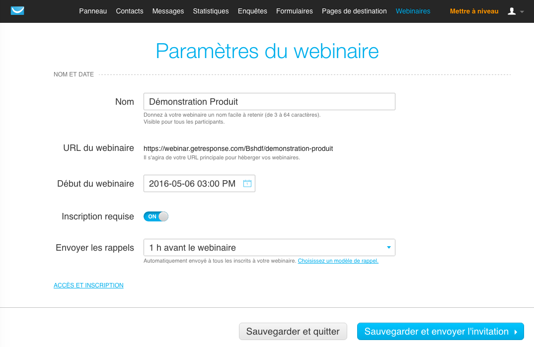 GetResponse - GetResponse: Base de savoir (tutoriels, démos), Hébergement de webinars, Gestion de campagnes