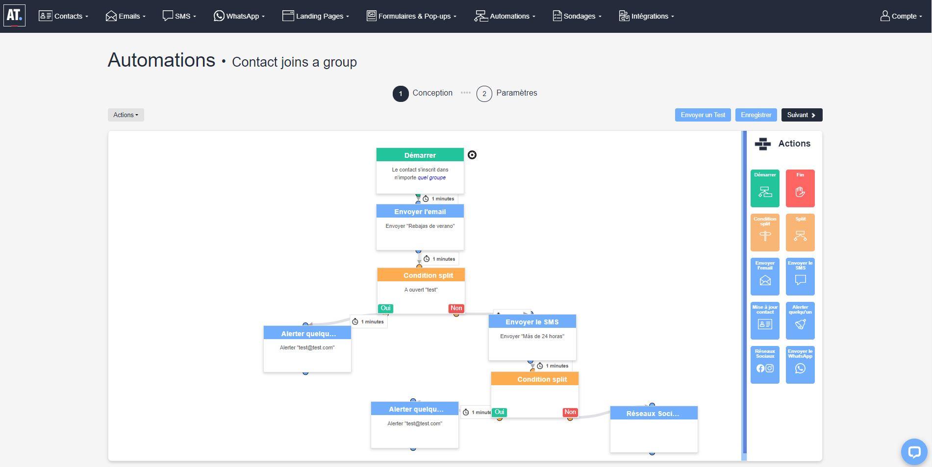 ActiveTrail - scenario de marketing automation