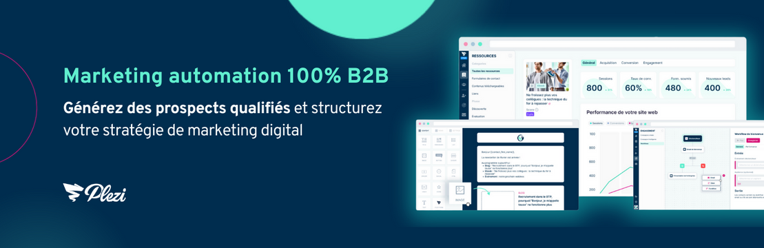 Avis Plezi : solution complète de Marketing Automation B2B - Appvizer