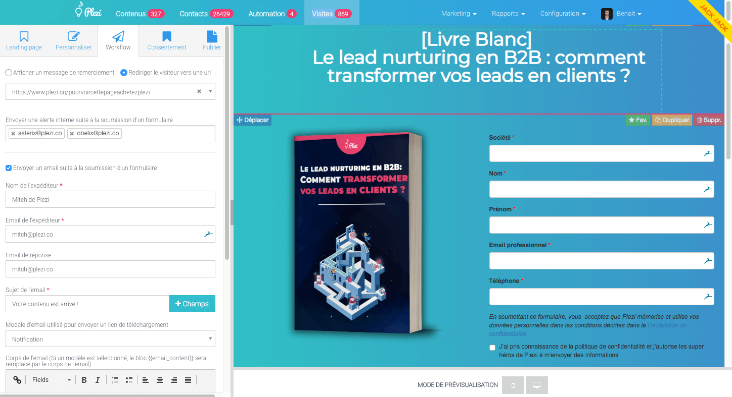 Création en quelques clics de landing page pour booster vos taux de conversion ! Création en quelques clics de landing page pour booster vos taux de conversion !