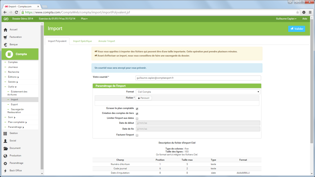 Compta.com: Factures personnalisées, Support (téléphone, email, ticket), Comptabilité analytique Compta.com: Factures personnalisées, Support (téléphone, email, ticket), Comptabilité analytique