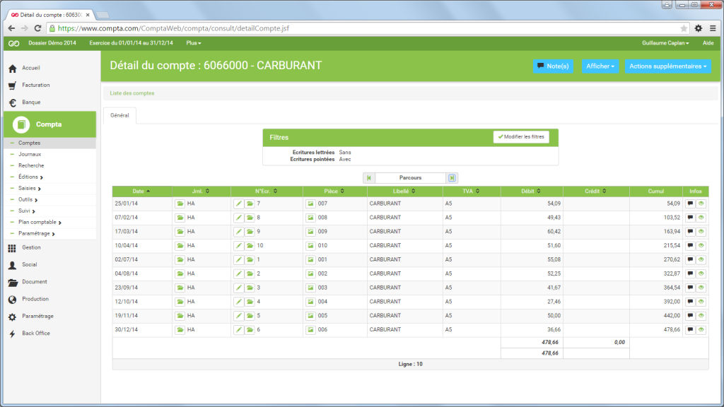 Compta.com: Plan comptable personnalisable, Echelonnage de la facturation, Sauvegarde quotidienne Compta.com: Plan comptable personnalisable, Echelonnage de la facturation, Sauvegarde quotidienne