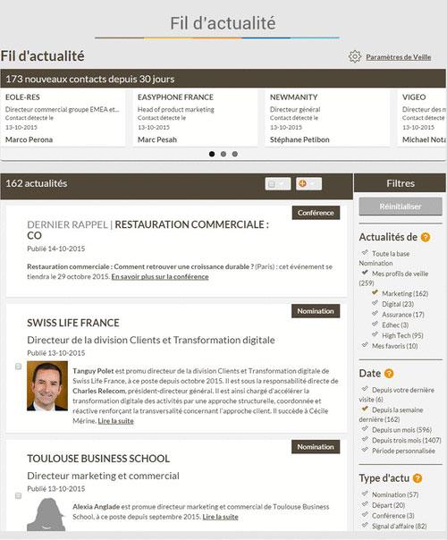 Le fil d'actualités dans Nomination Le fil d'actualités dans Nomination
