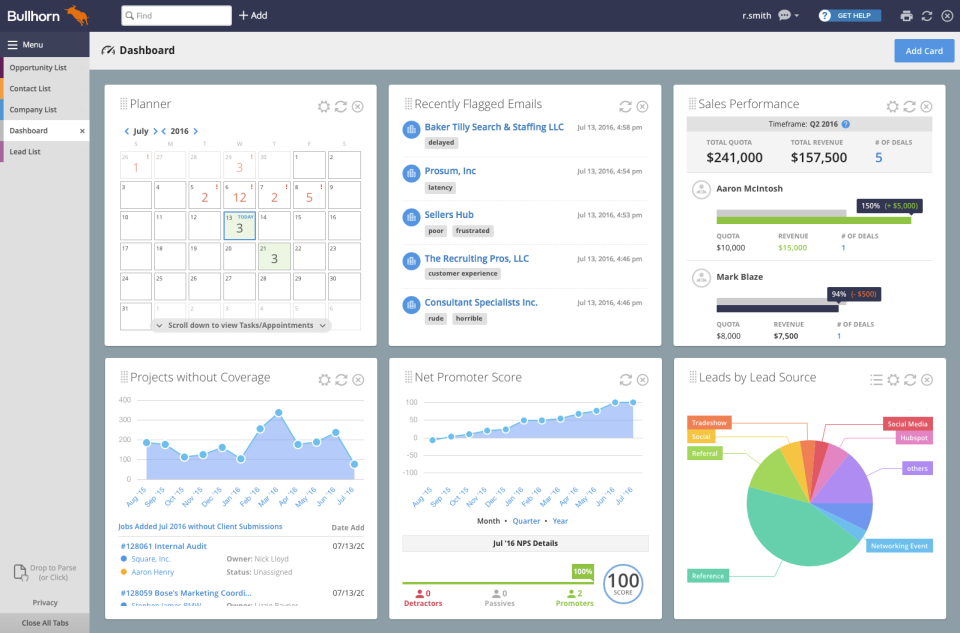Bullhorn CRM-screenshot-0 Bullhorn CRM-screenshot-0