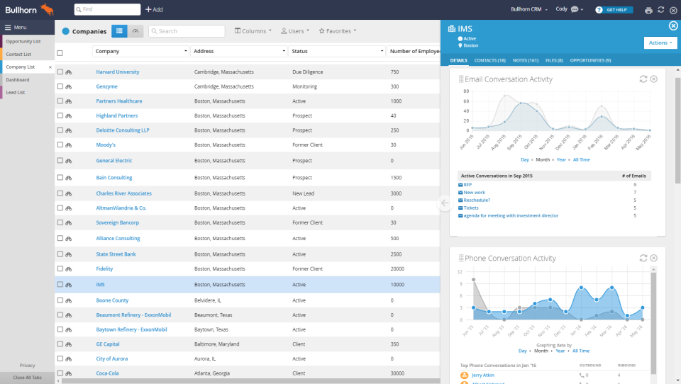 Bullhorn CRM-screenshot-1 Bullhorn CRM-screenshot-1