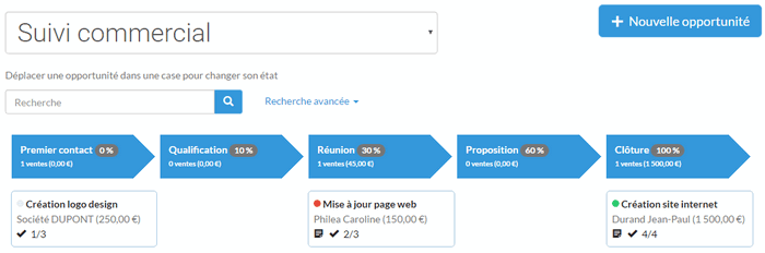 Outil de facturation avec module CRM simple Outil de facturation avec module CRM simple