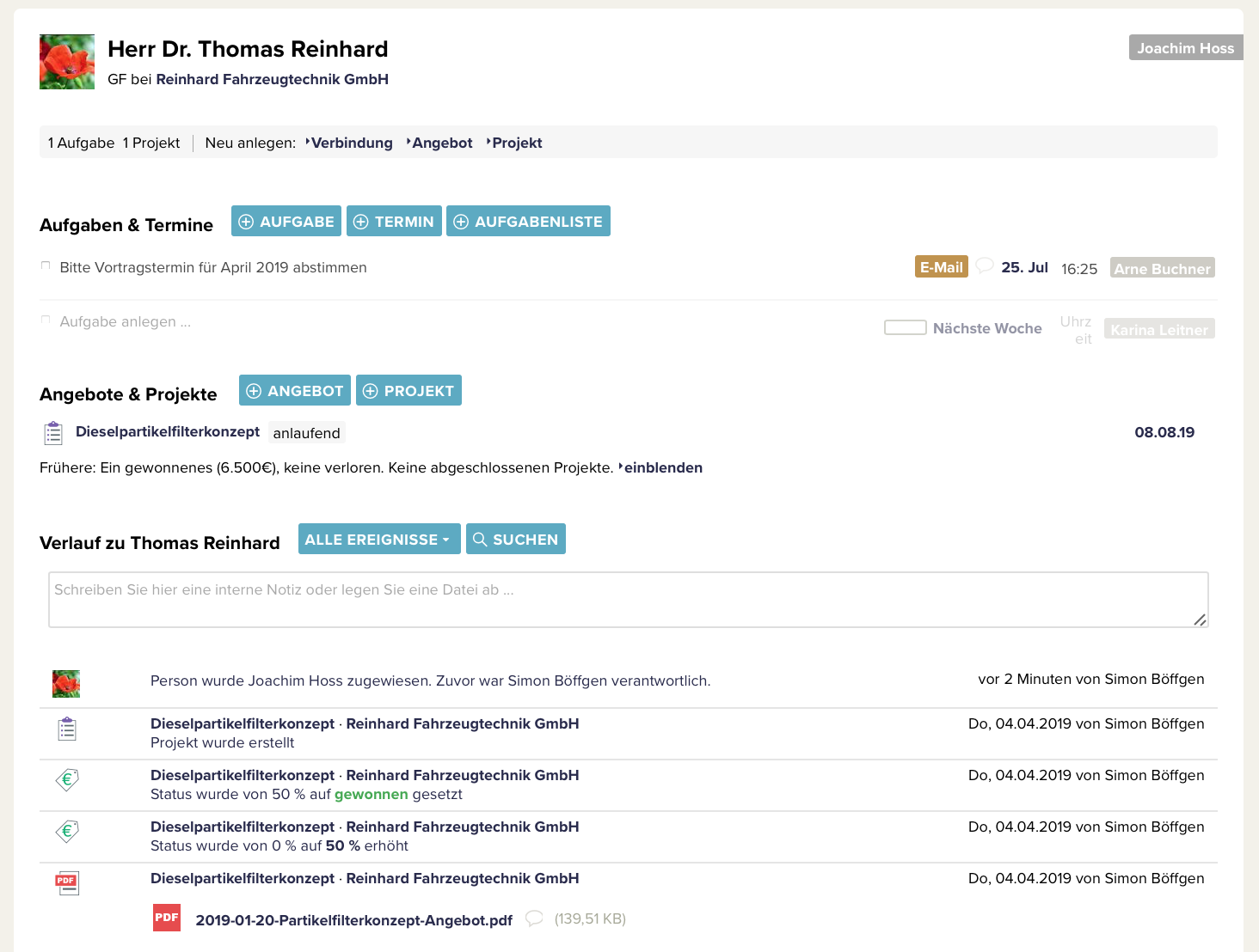 CentralStationCRM-centralstationcrm personenansicht dr thomas reinhard CentralStationCRM-centralstationcrm personenansicht dr thomas reinhard