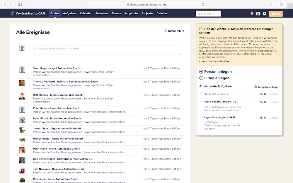 CentralStationCRM-CentralStationCRM Status CentralStationCRM-CentralStationCRM Status