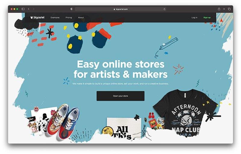 Big Cartel-big-cartel-homepage