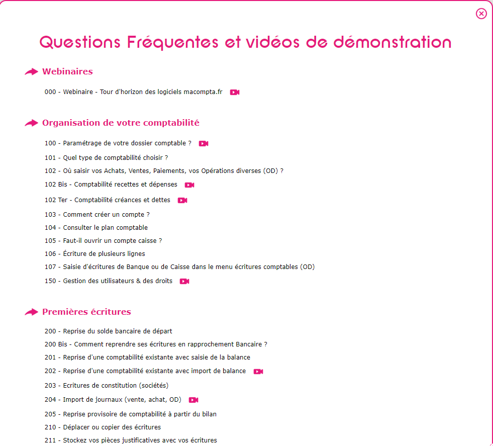Macompta.fr-liasse fiscale - assistance et vidéos