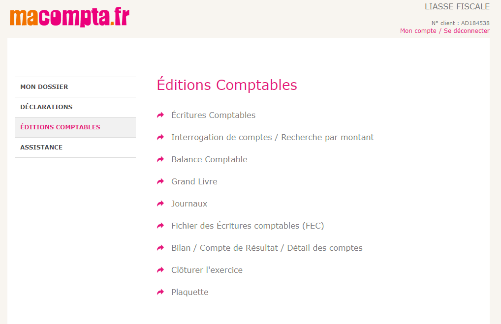 Macompta.fr-liasse fiscale - bilan, grand livre, journaux...