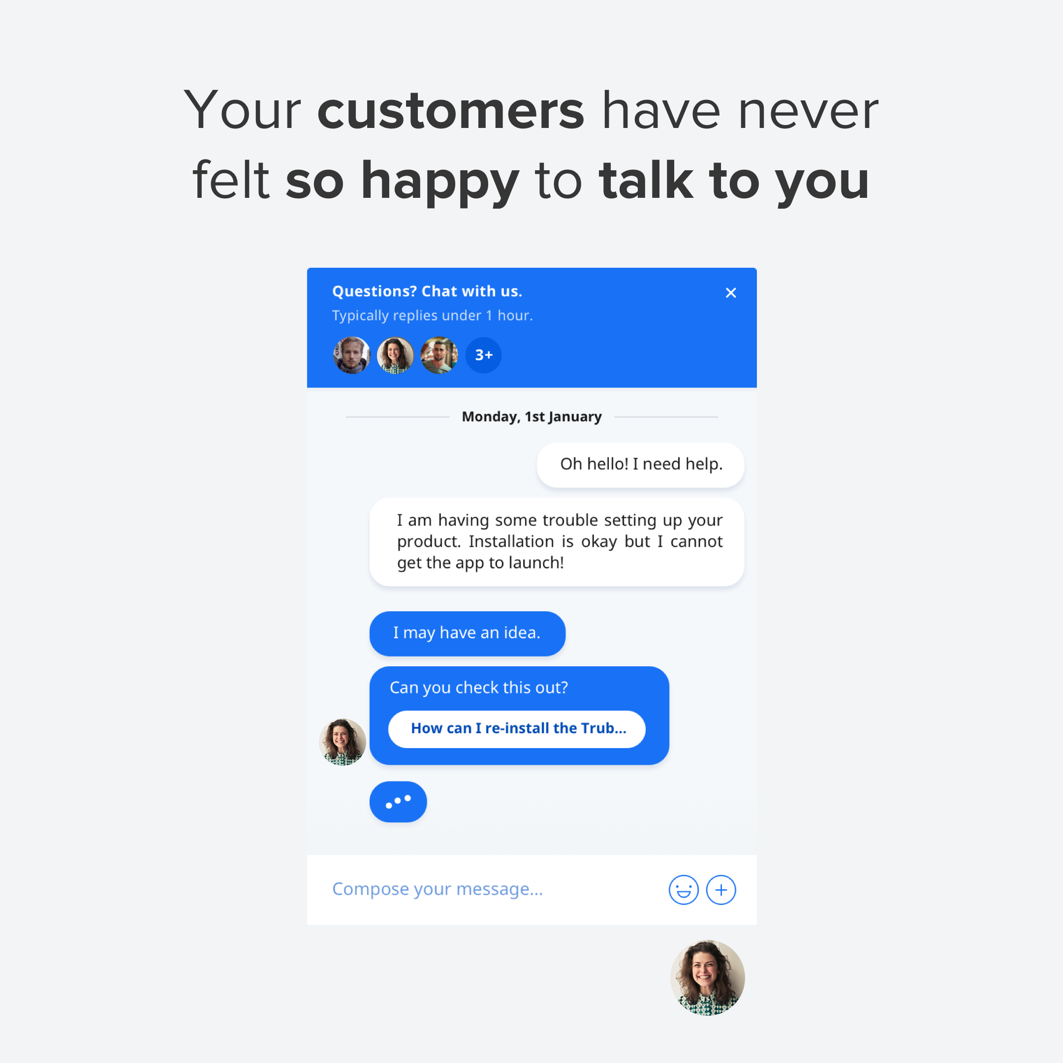 Vos clients sont heureux Vos clients sont heureux