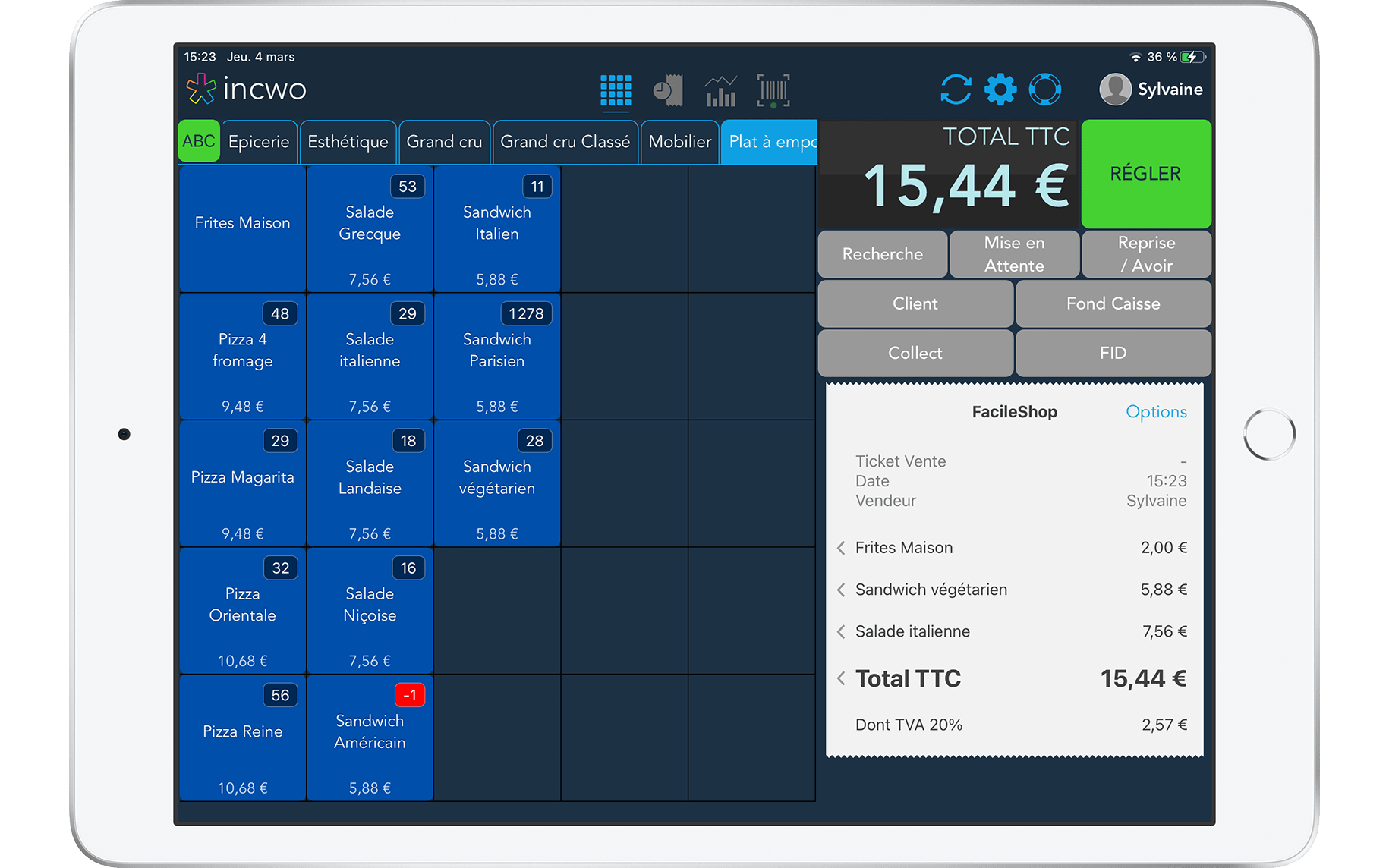 incwo - incwo POS, caisse connectée interfacée avec la console cloud incwo