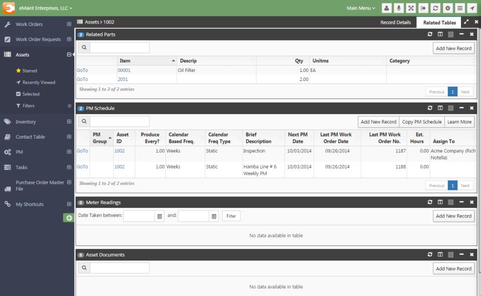 eMaint CMMS-screenshot-3 eMaint CMMS-screenshot-3