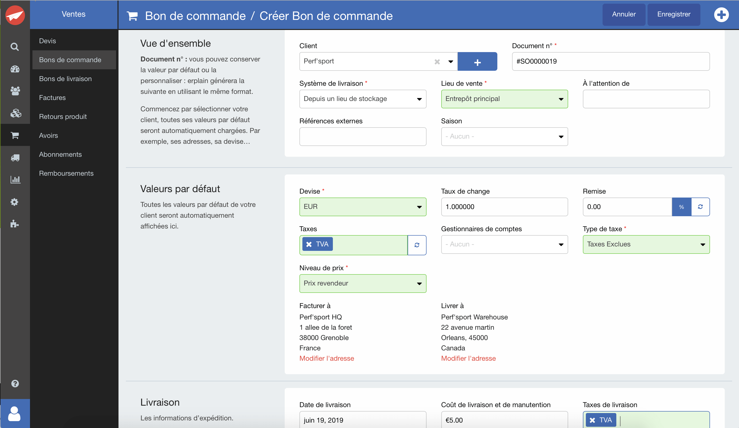 Gestion facile et automatisée des commandes Gestion facile et automatisée des commandes