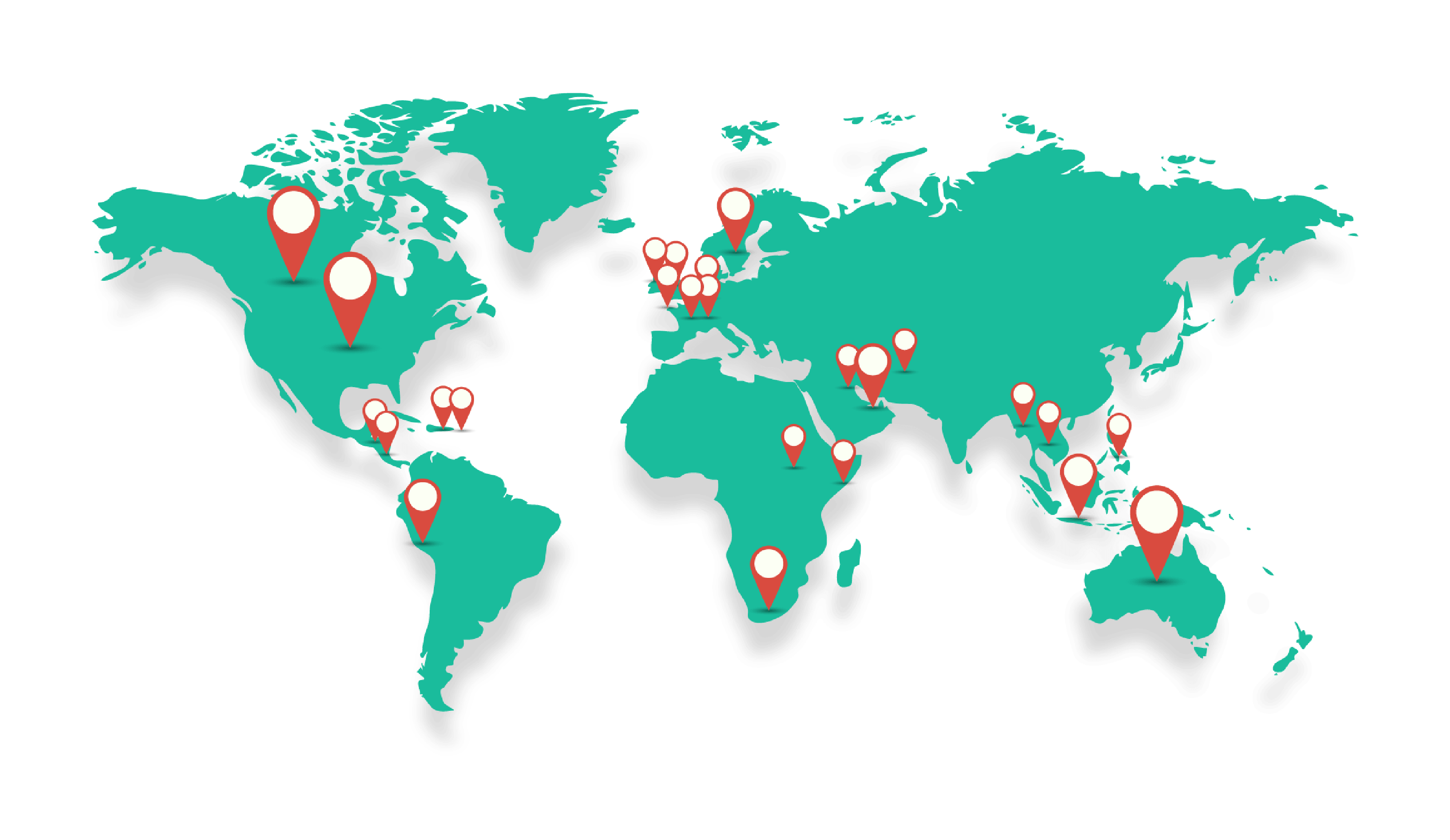 Des clients dans plus de 35 pays Des clients dans plus de 35 pays