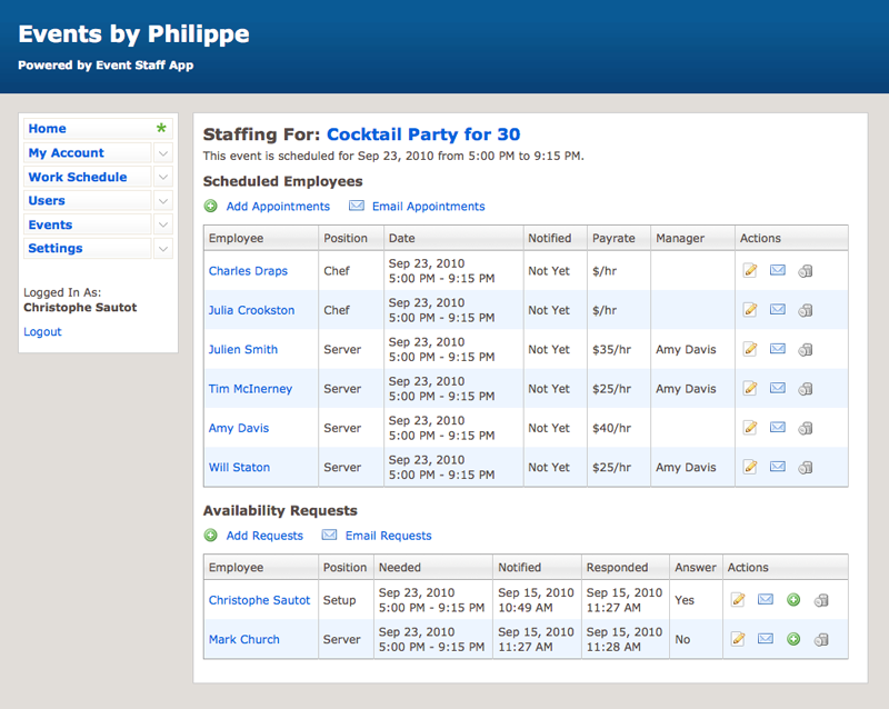 Event Staff App-screenshot-3 Event Staff App-screenshot-3