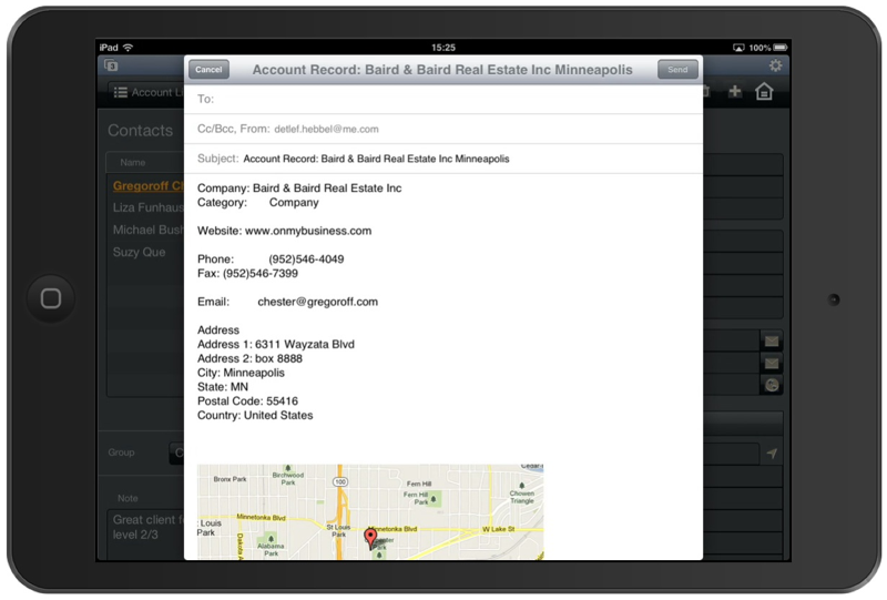 FileMaker Pro App for CRM-screenshot-1 FileMaker Pro App for CRM-screenshot-1